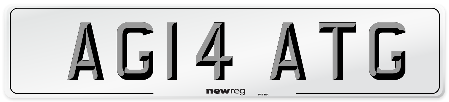 AG14 ATG Number Plate from New Reg